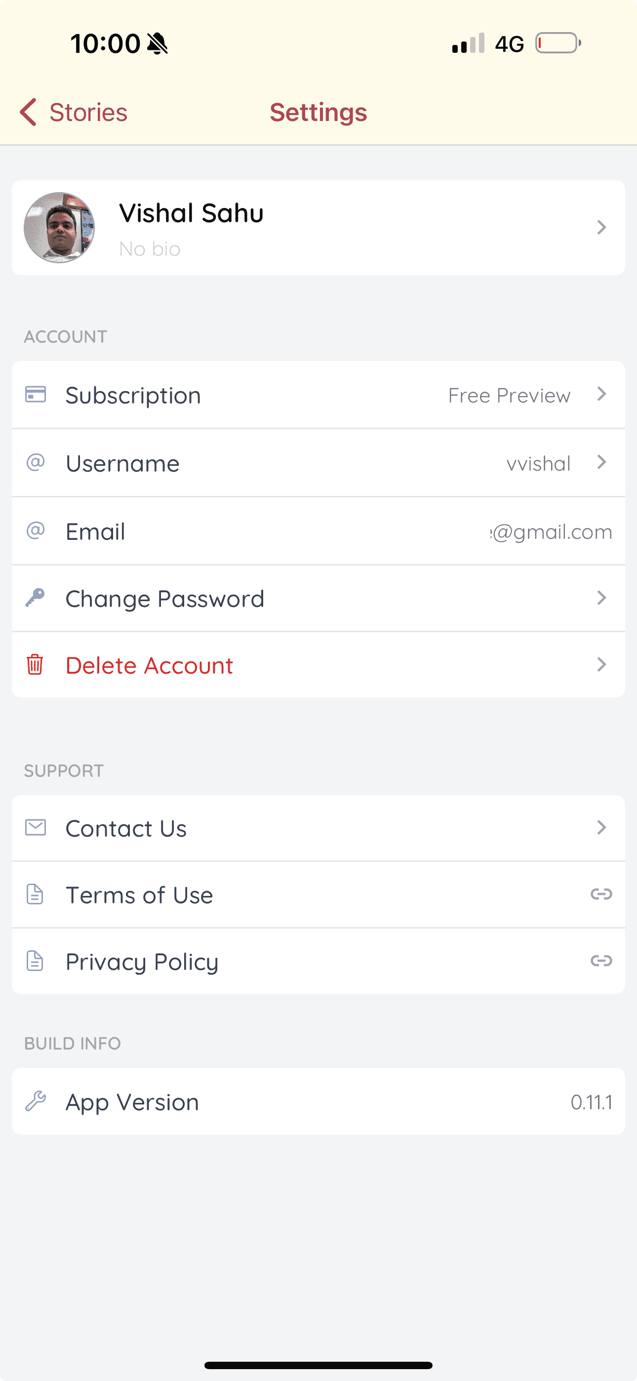 Account Settings